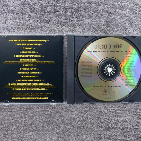 Little Shop Of Horrors Original Soundtrack CD 1986 Made in JAPAN 924125-2 Geffen - Picture 4 of 11